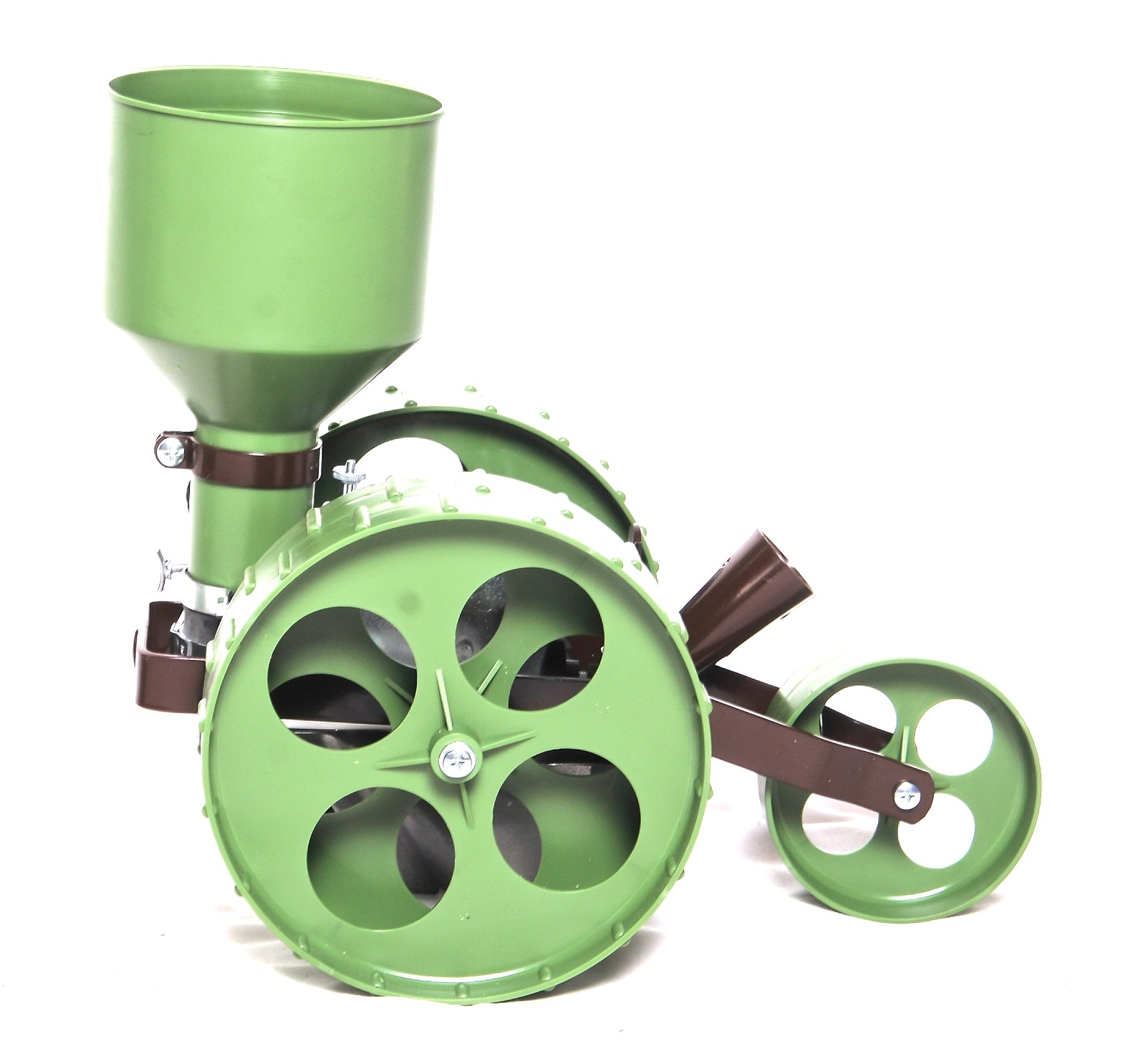 Vibrierende Zinken der kleinen Reihensämaschine R-2