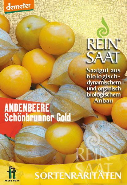 Erdbeerkirsche Bio Schönbrunner Gold Rein Saatgut ca. 40 Samen