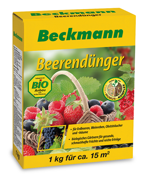Beckmann Bio-Mineral-Pflanzennahrung für Erdbeeren, Trauben und Obst 1 kg
