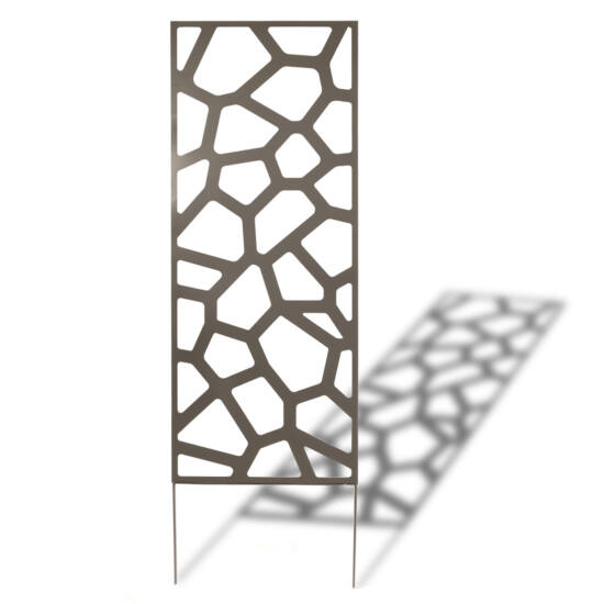 Fém panel, dekoratív motívumokkal Deco panel palaszín Stone 0,6x1,5 m