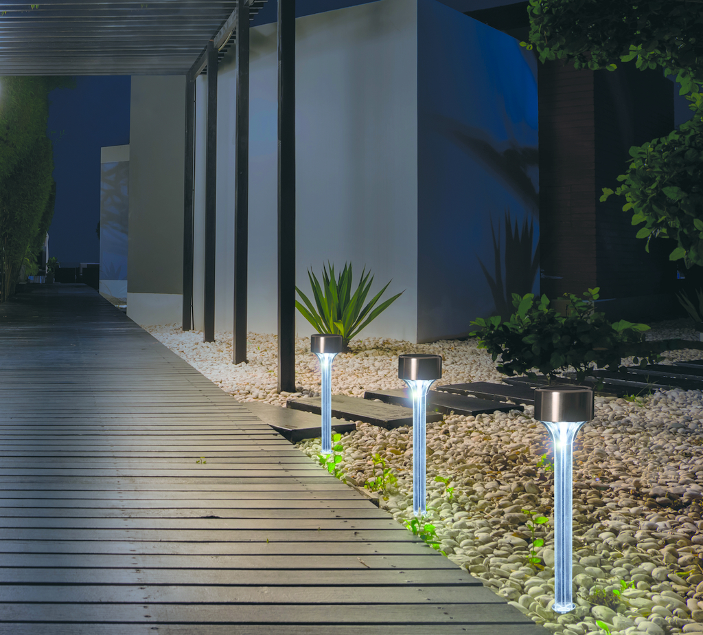 Gartenlampe, steckbar, solarbetrieben Amarys 6x33 cm