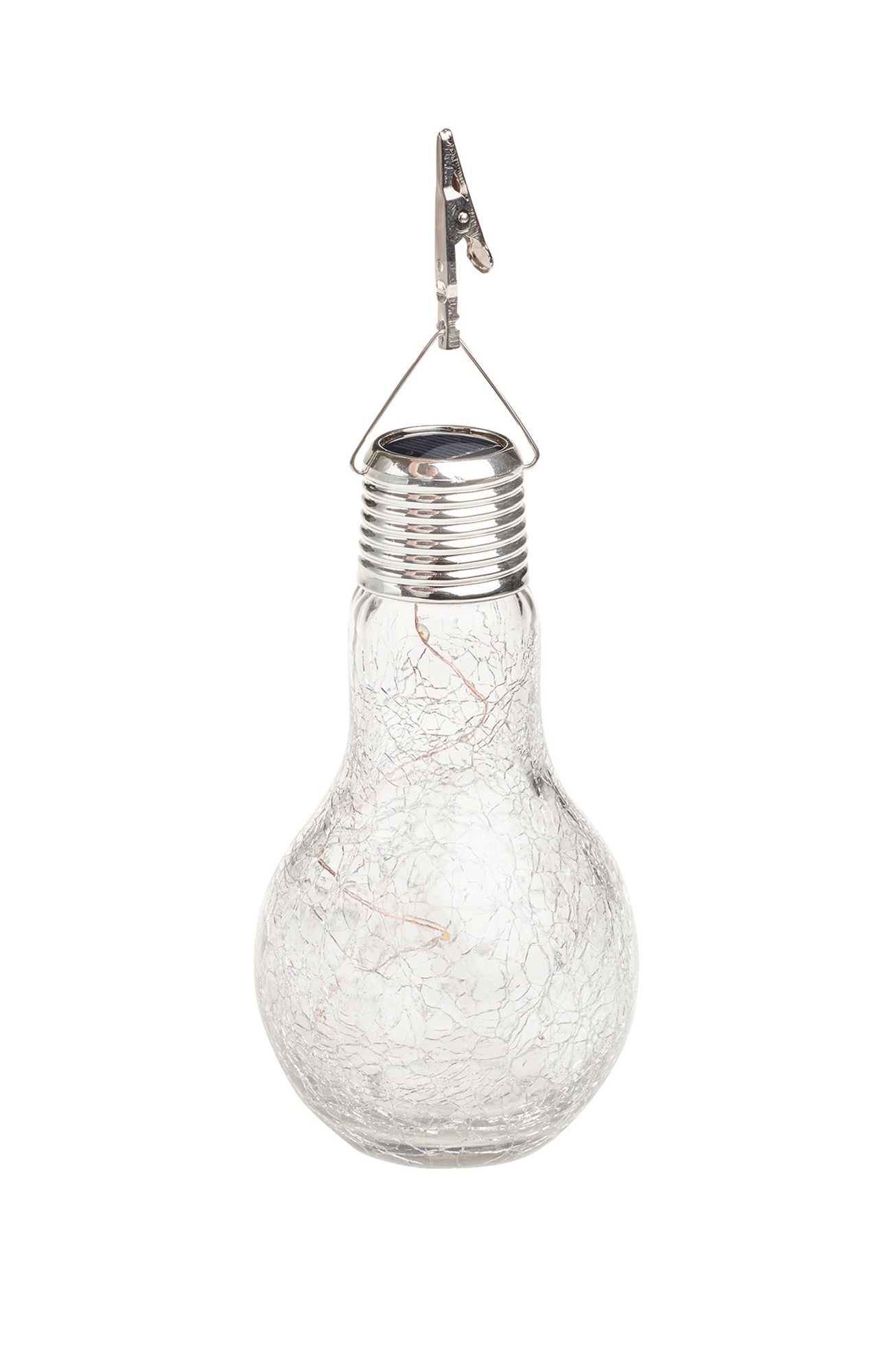 Gartenlampe, solarbetrieben, Hängelampe (kristallisiertes Glas) Gardman L23003