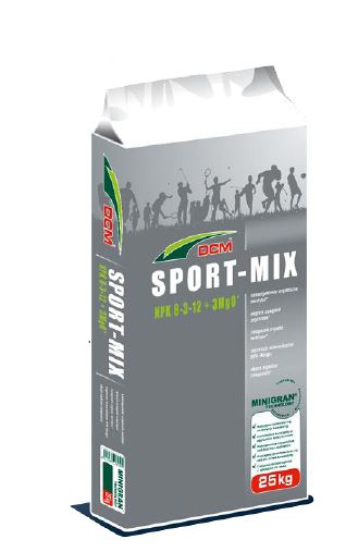 DCM Sport-Mix Rasendünger 8-3-12+3MgO 36% organische Substanz 25 kg