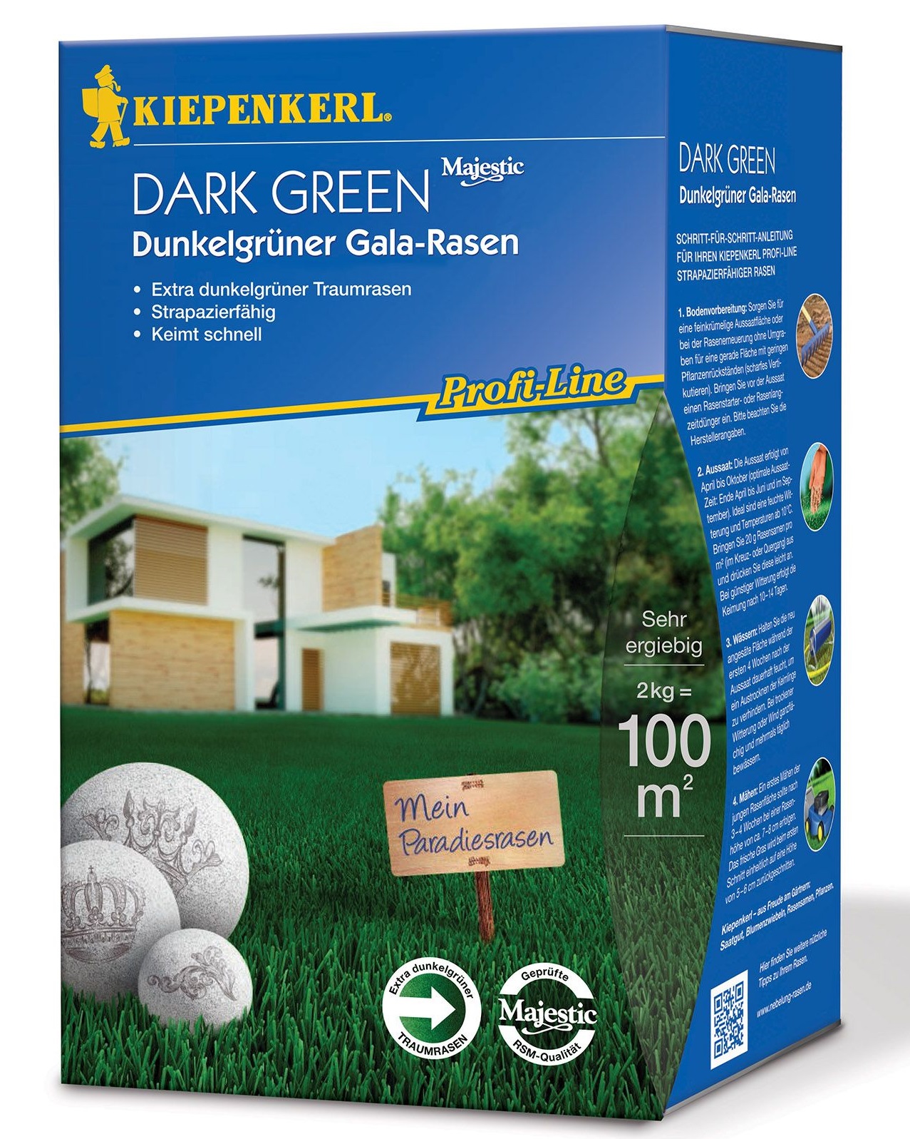 Grassamen Profi-Line Dunkelgrün Kiepenkerl 2 kg