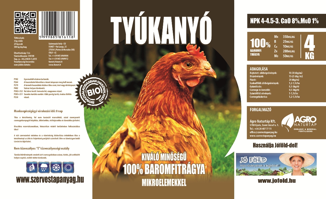 Geflügelmist der Mutterhenne 4 kg