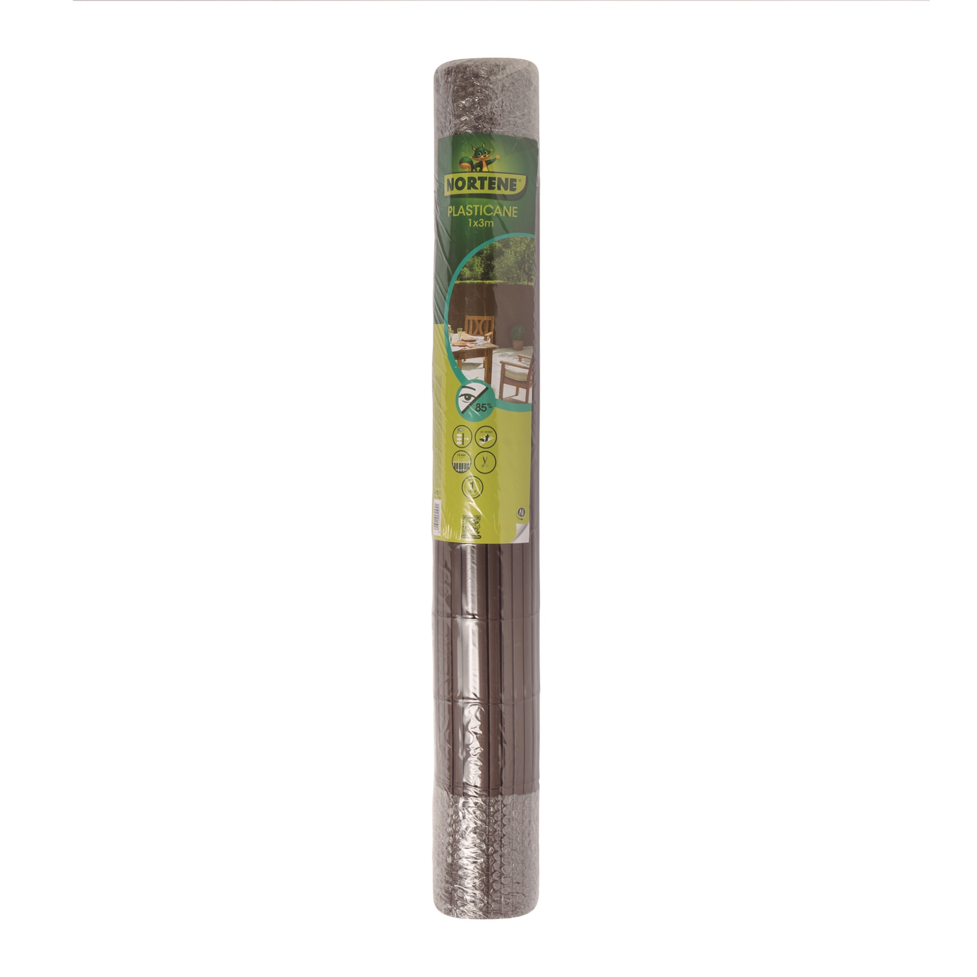 Ovális műanyagnád Plasticane Oval barna 1x3 m