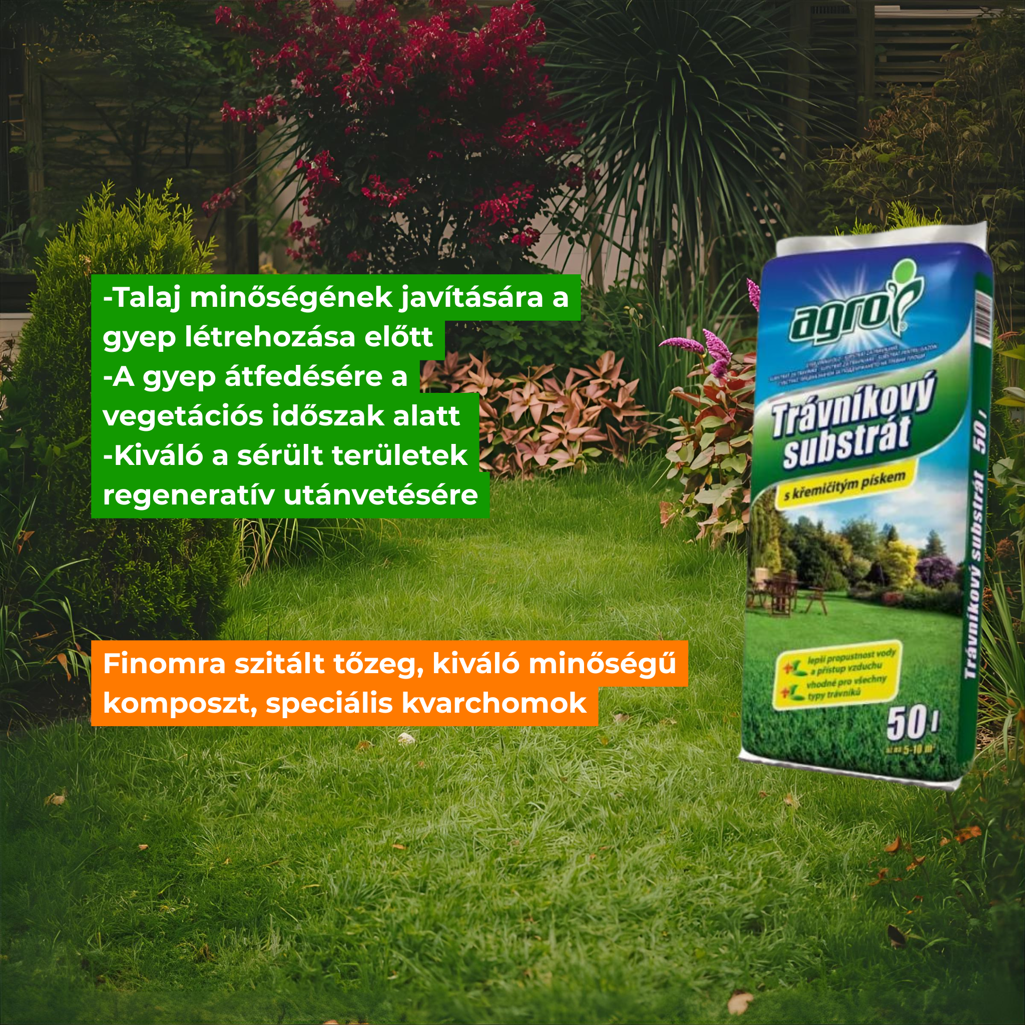 Lawn and turf soil Agro 50 l