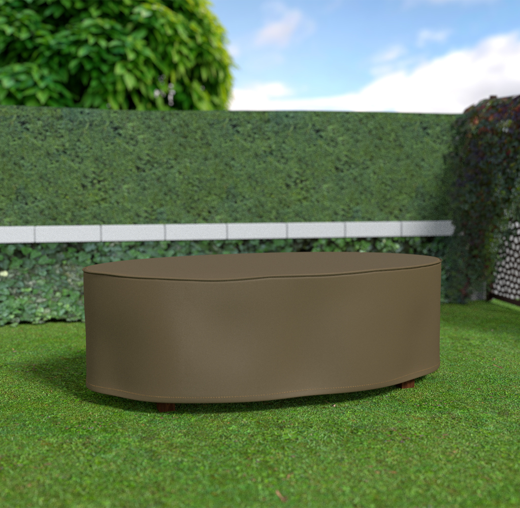 Gartenmöbelabdeckung für ovalen Tisch Covertop 230x130x70 cm