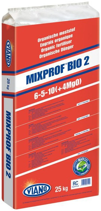 Viano Mixprof Bio 2 organischer Dünger 6-5-10 +4Mg 25 kg
