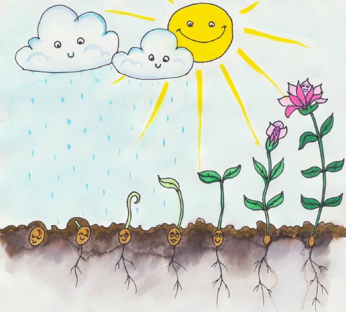 Rózi Cserfes in the forest - Erzsébet Krumpach