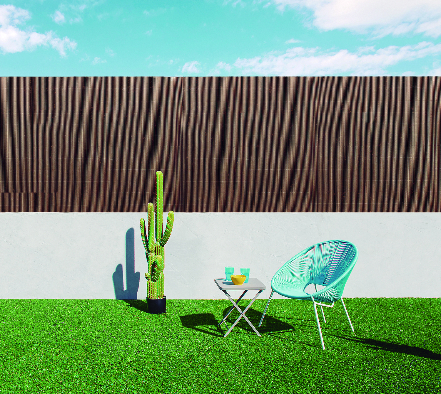 Szintetikus nádfonat természetes hatással VIMET LOP barna 1x3 m