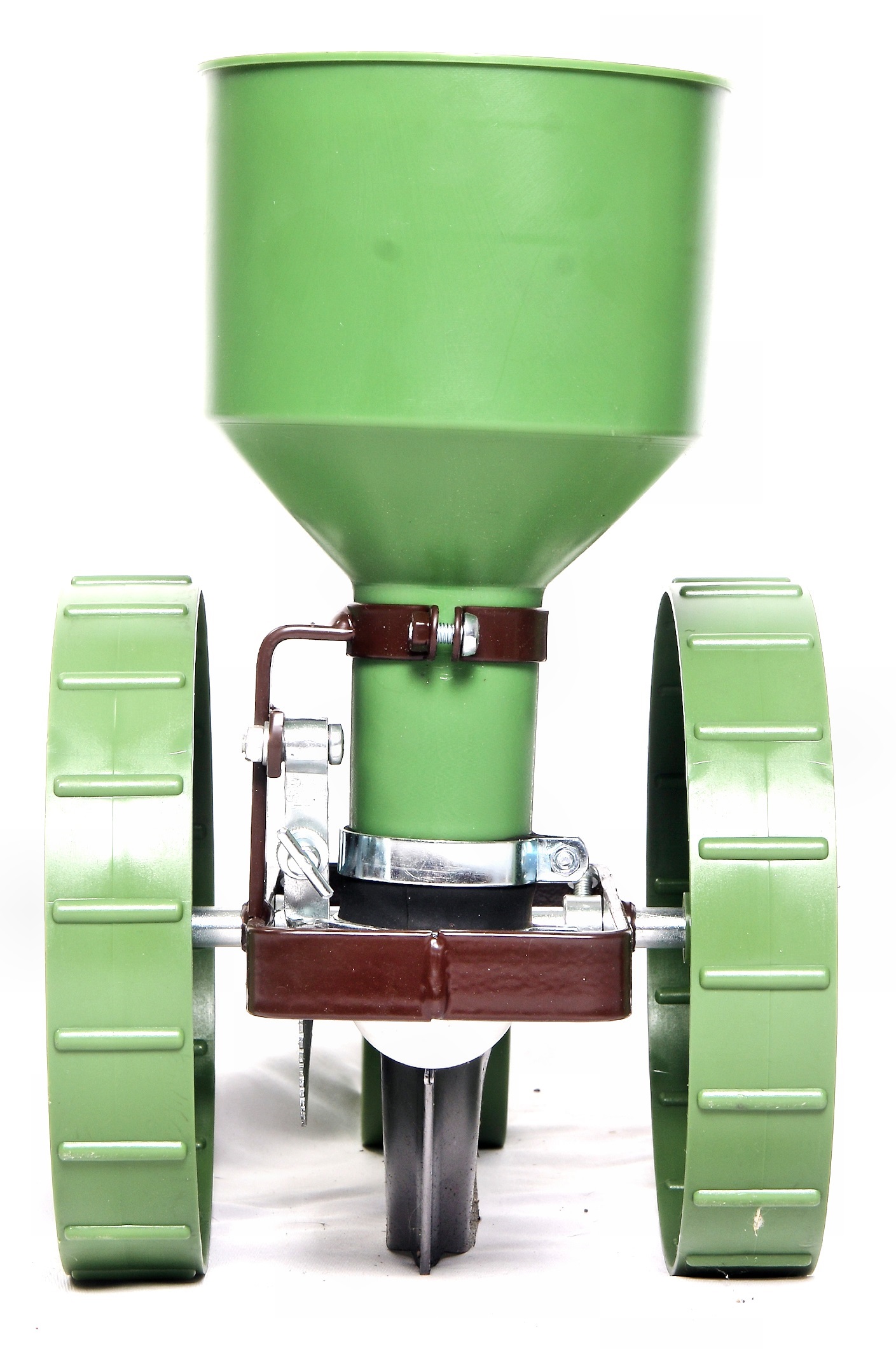 Vibrierende Zinken der kleinen Reihensämaschine R-1