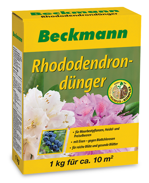 Beckmann Bio-Mineralpflanzennahrung für Rhododendren, Azaleen, Hortensien und Heidelbeeren 1 kg