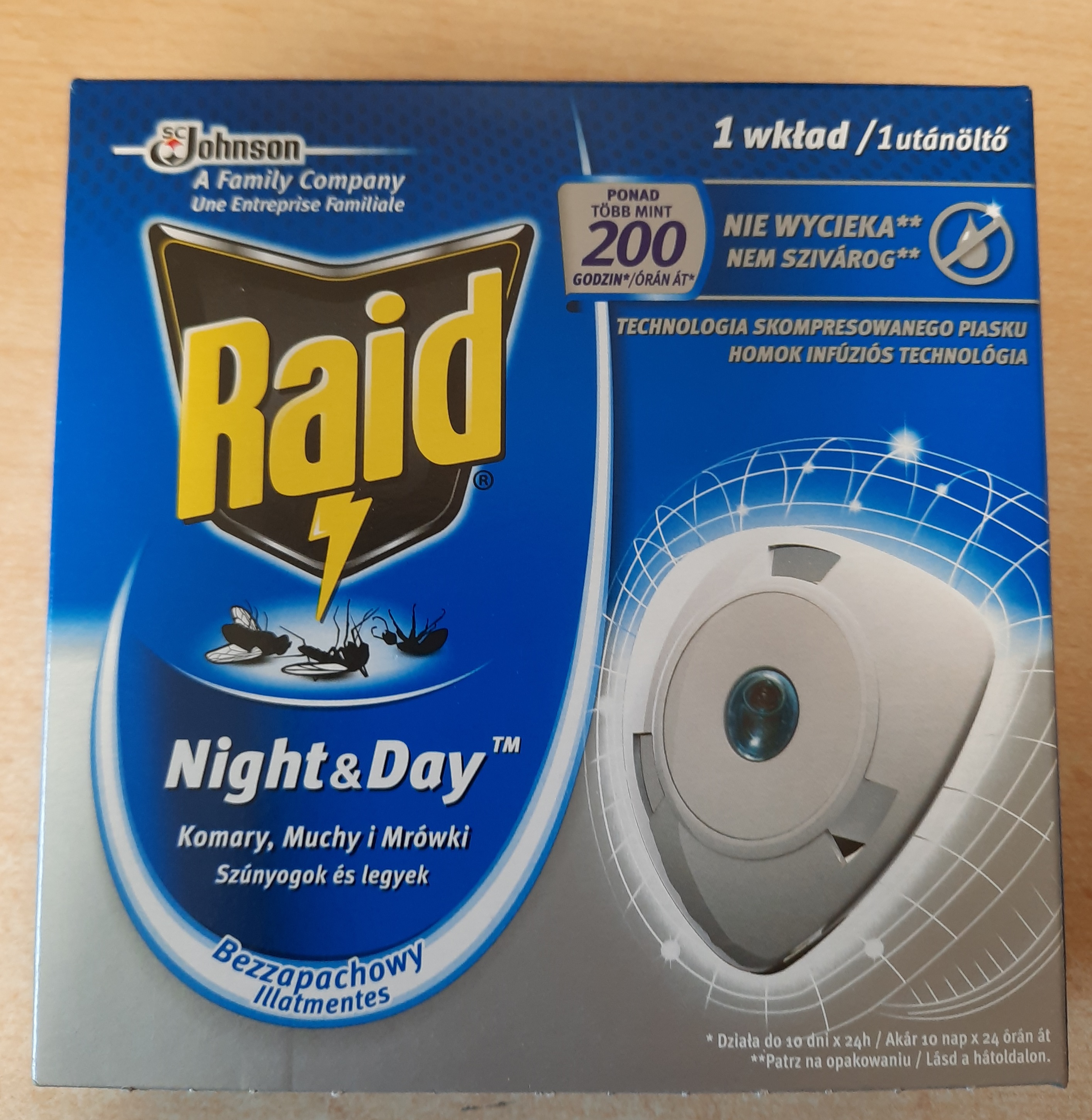 Raid Night&amp;Day Mücken- und Fliegenschutzmittel Nachfüllscheibe 1 Stück