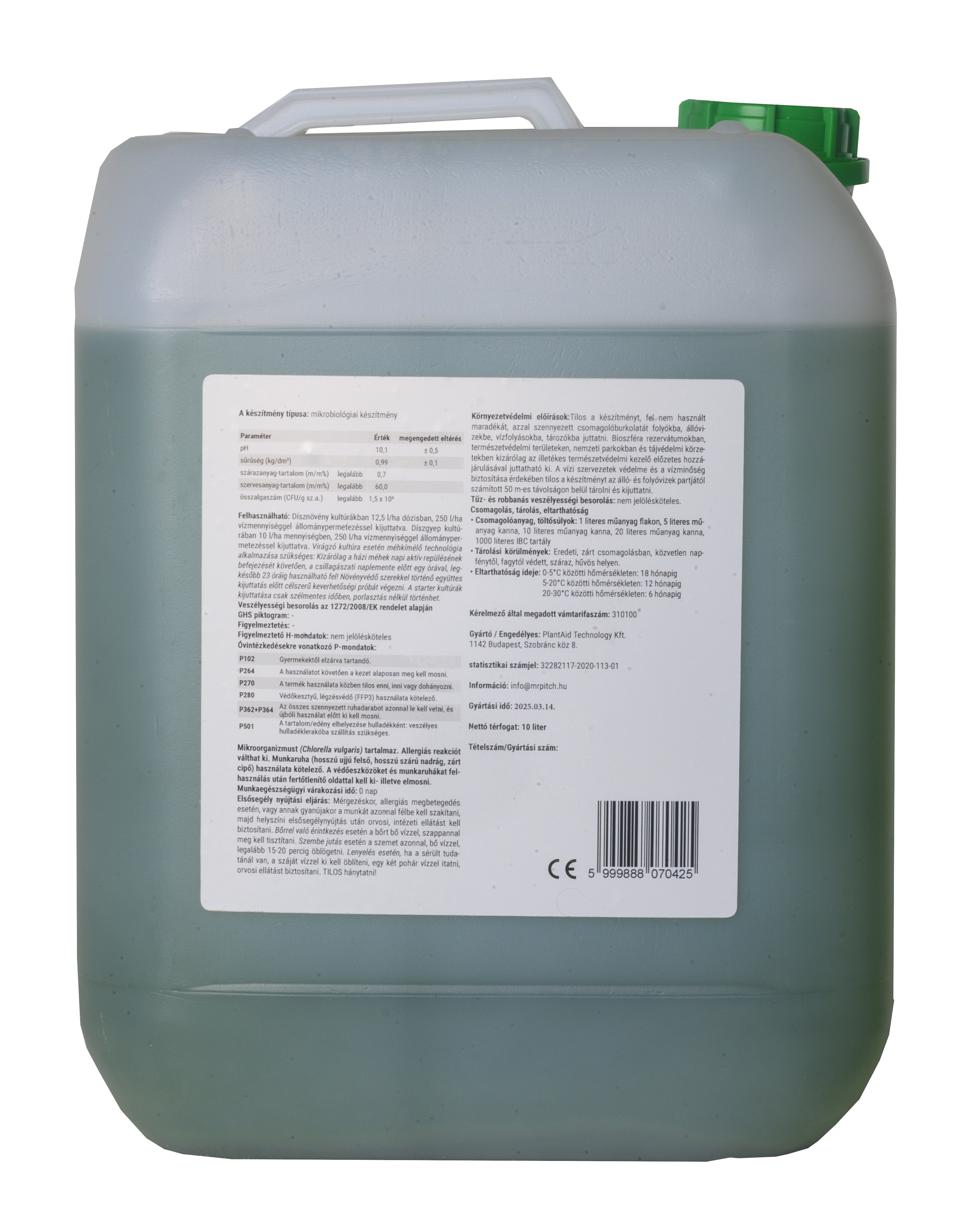 Mr Pitch Lawn Pro Alga+ 10 l
