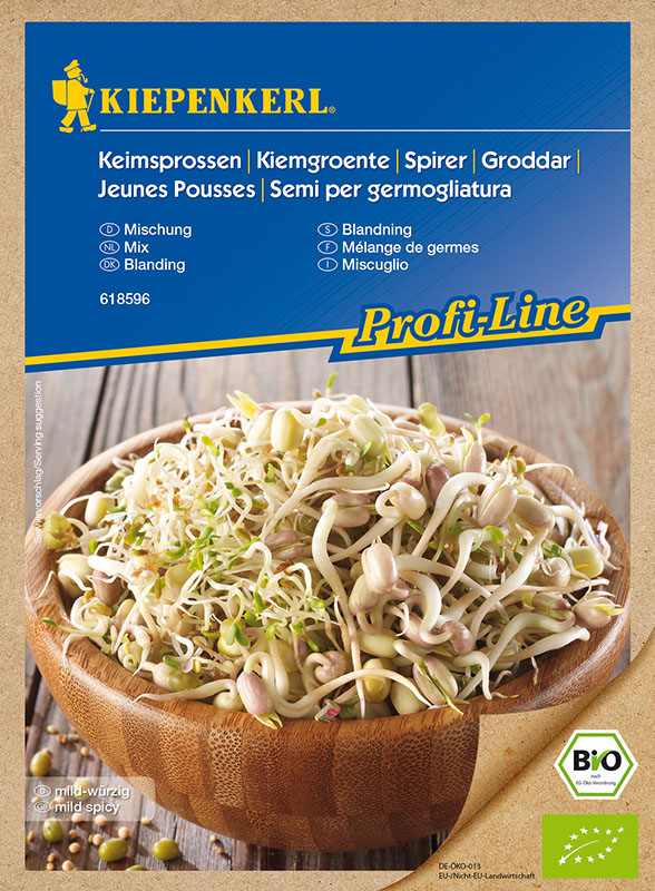 Gekeimte Samen Bio Mix (Luzerne, Mungbohne, Senf) Kiepenkerl 50 g