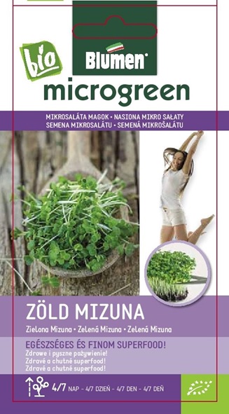 Mikro-Salatsamen BIO Grüne Mizuna-Blüten 20 g