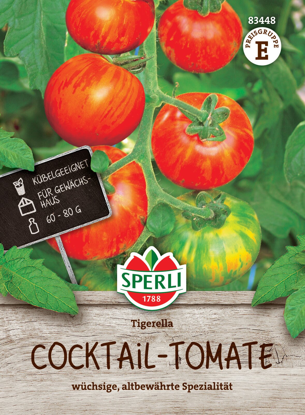 Tomaten Cocktailtomaten (rot gestreift) Tigerella Sperli