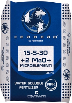 Cerbero wasserlöslicher Dünger 15-5-30+2MgO+TE 25 kg