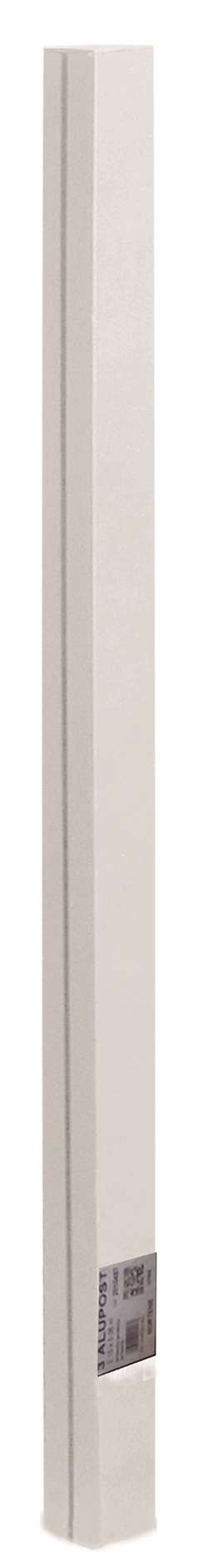 Aluminiumpfosten zur Befestigung von Mosaik/Privatplatten Alupost Weiß 215 cm
