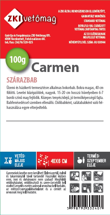 Essbare Trockenbohnen Carmen 75 g ZKI