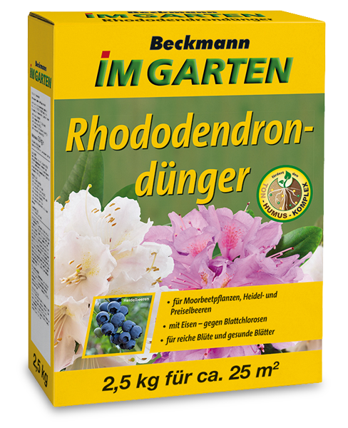 Beckmann Bio-Mineralpflanzennahrung für Rhododendren, Azaleen, Hortensien und Heidelbeeren 2,5 kg