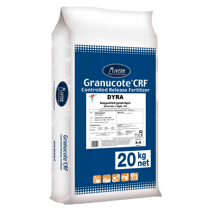Dyra-Granucote ausgeglichener Rasendünger 20-0-20+2MgO+Mn 3-4 Monate 20 kg