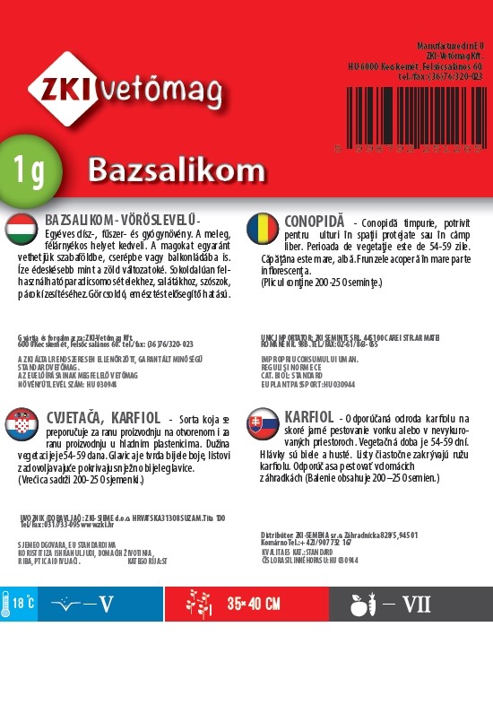 Basilikum rotes Blatt 1g ZKI