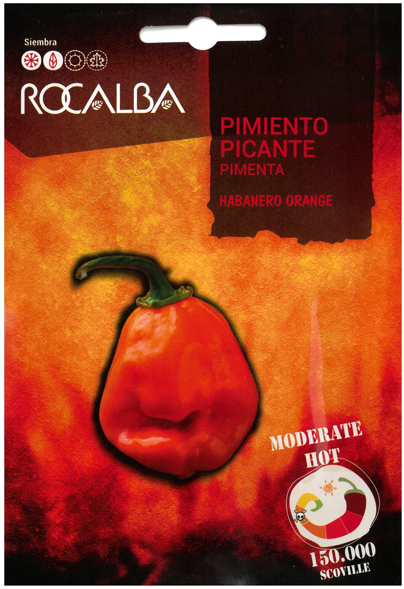 Chilischote Orange Habanero Rocalba 0,5 g