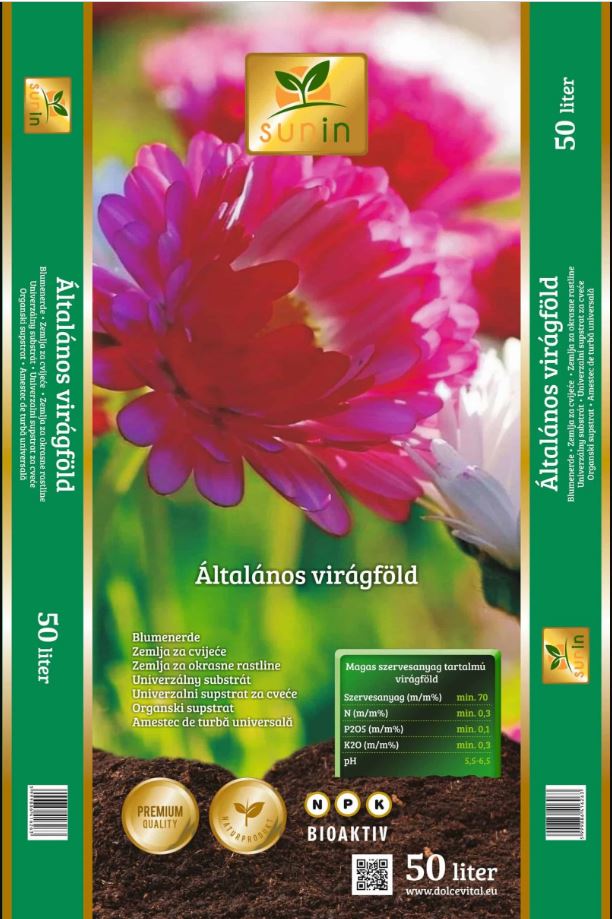Blumenerde PRÉMIUM General Sunin 50 l