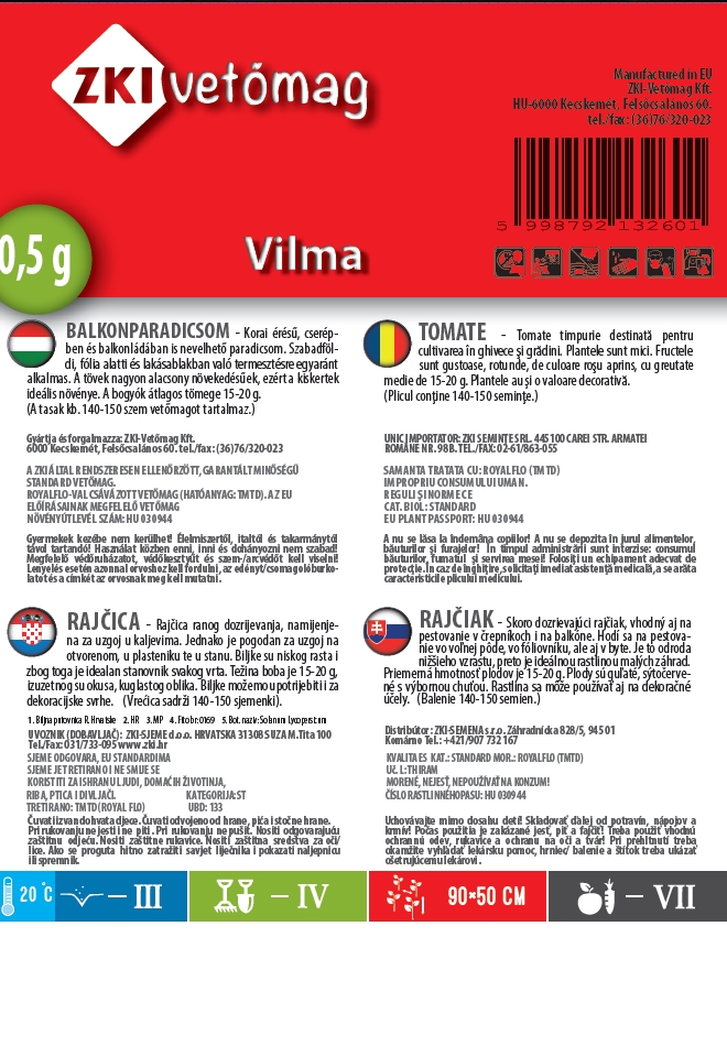 Balkontomate Vilma 0,5g ZKI