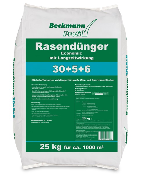 Beckmann Frühjahrs-Langzeit-Rasendünger 30-5-6 25 kg