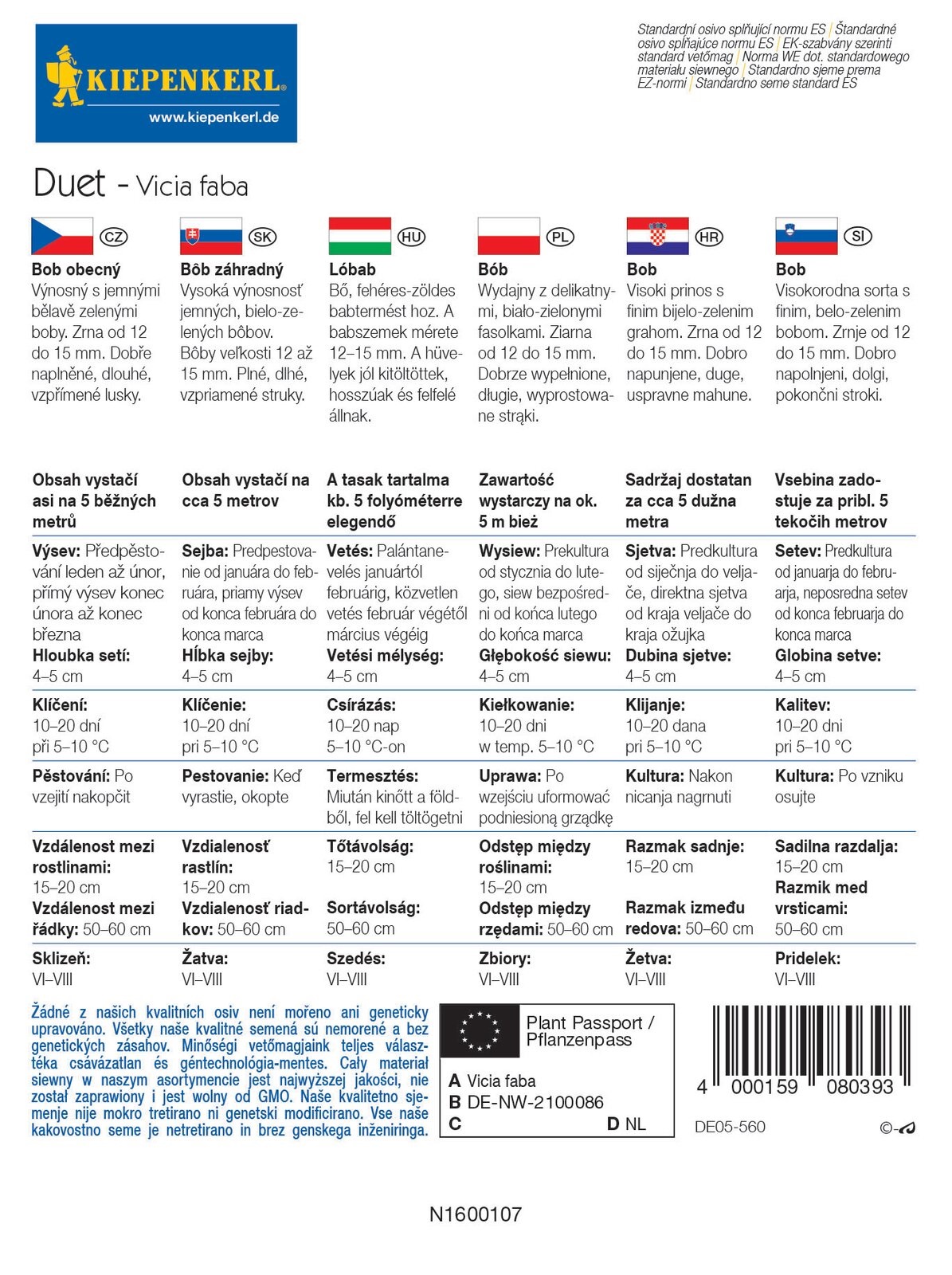 Lóbab Duet 5 fm Kiepenkerl