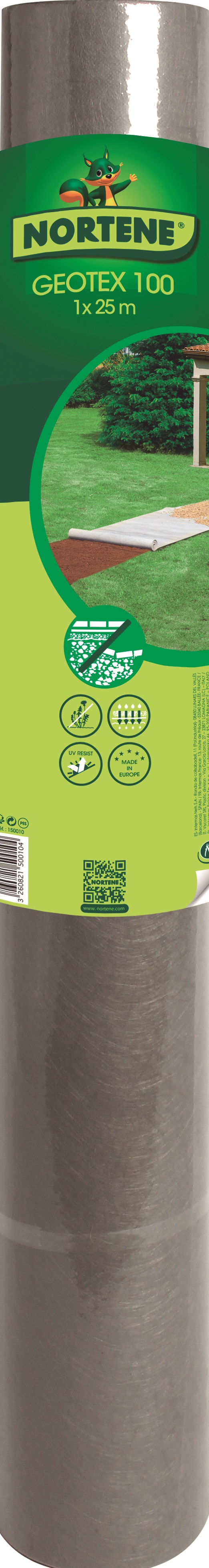 Geotextil 100g/m2 PP mulch 1x25 m