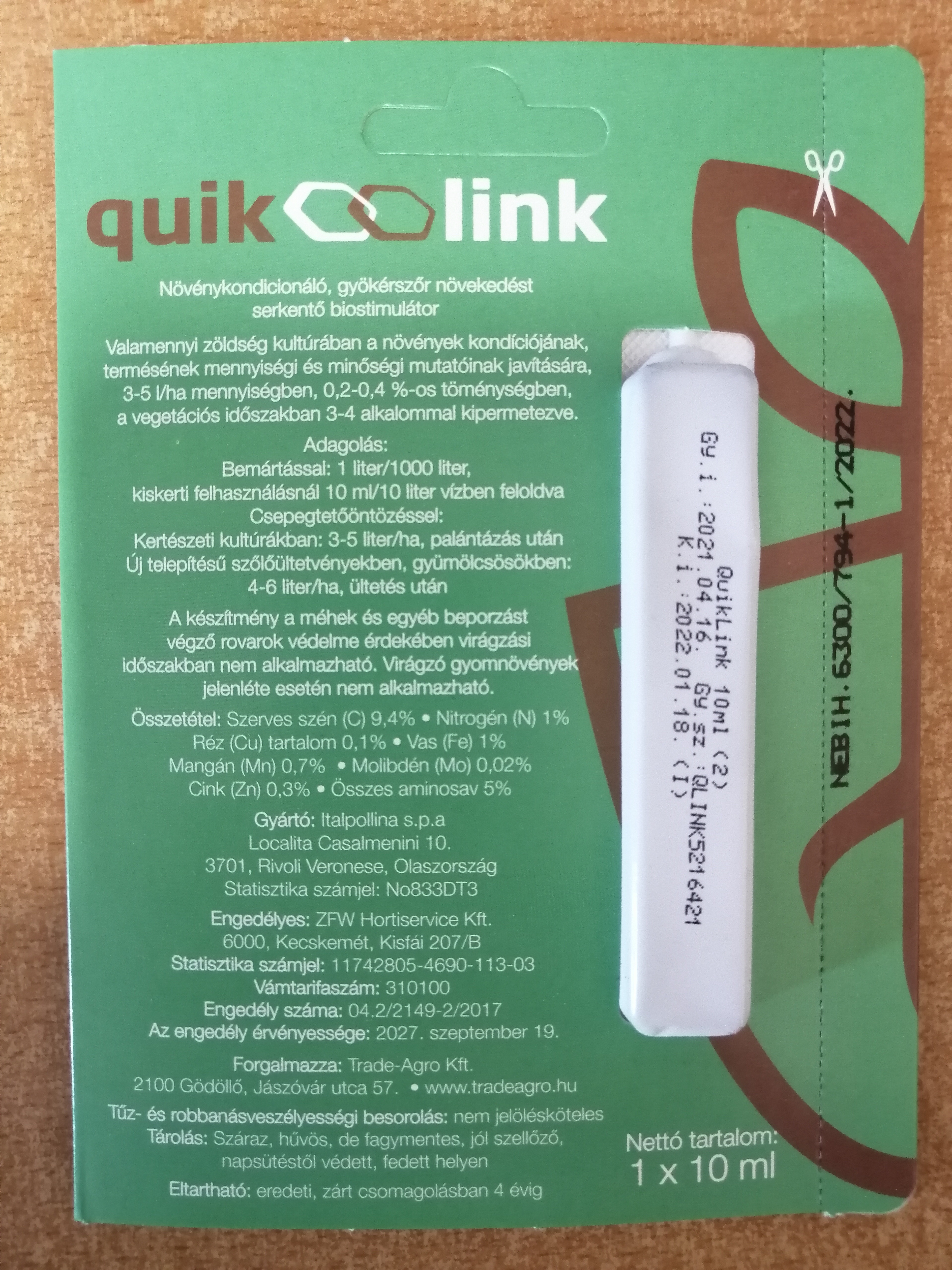 Quik Link 10 ml Ampulle