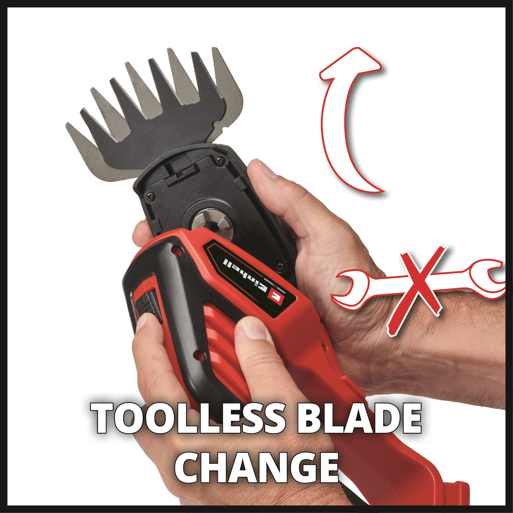 Einhell Akku-Rasen- und Heckenschere GE-CG 18/100 Li - Solo