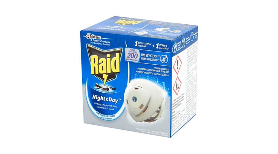 Raid Night&amp;Day Mücken- und Fliegenvernichter + 1 Nachfüllpackung