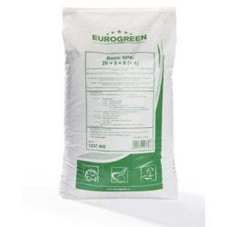 Eurogreen Basic Turf NPK-Dünger 22+5+8(+2)+B,Fe,Zn 8-10 Wochen 25 kg