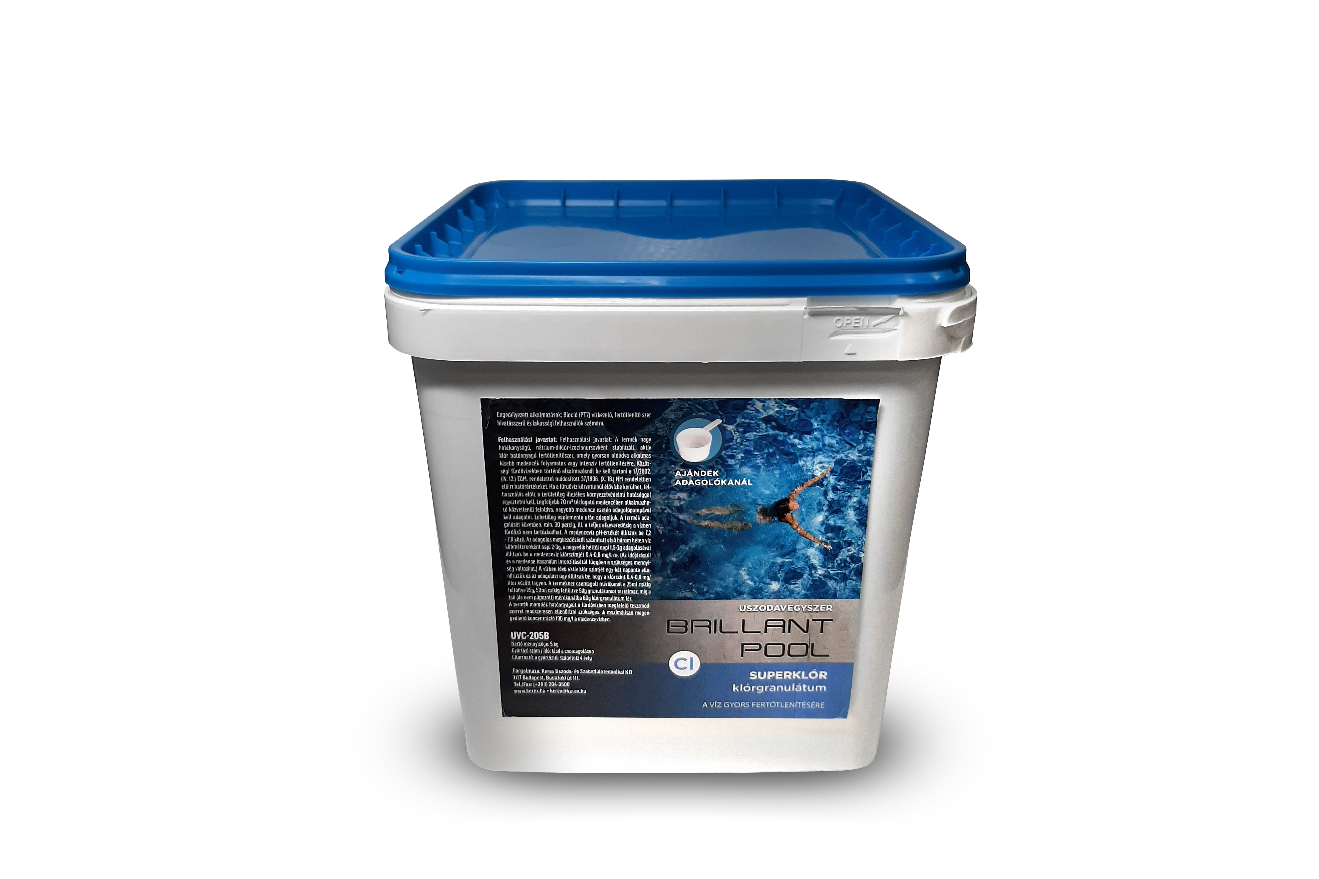 Brillant Pool Superklór-gyorsan oldódó klór granulátum 5 kg