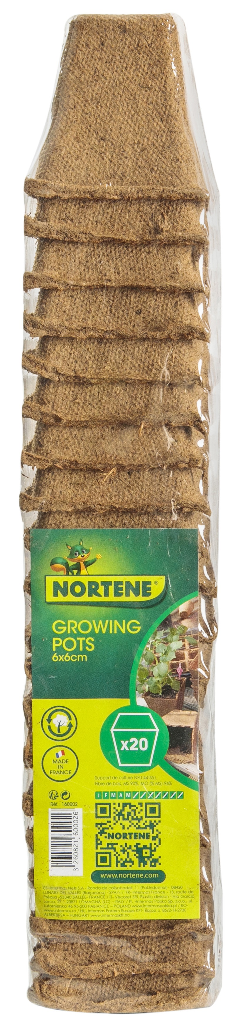 Torf-Töpfe "Anzuchttöpfe" 6x6 cm 20 Stück natur