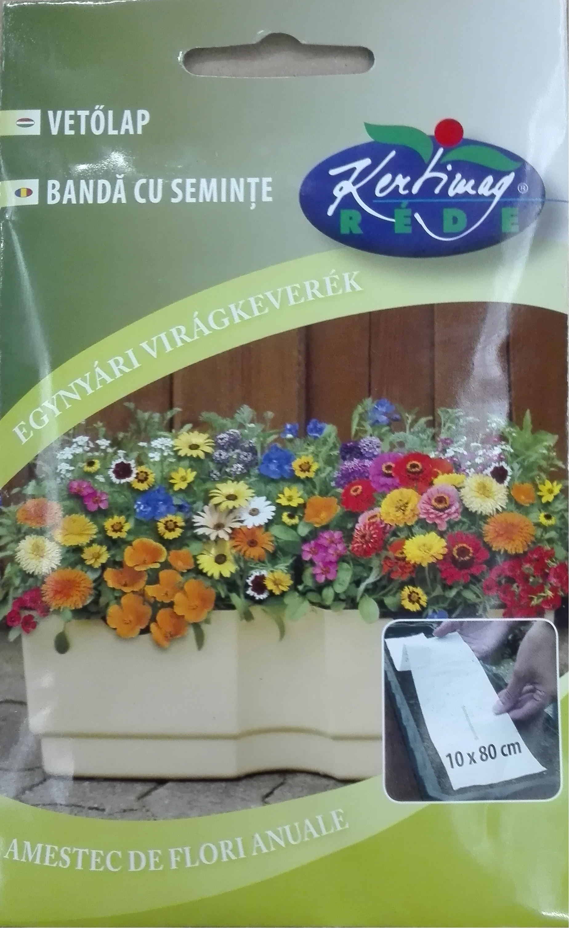 Deckblatt Einjährige Blumenmischung 10x80 cm