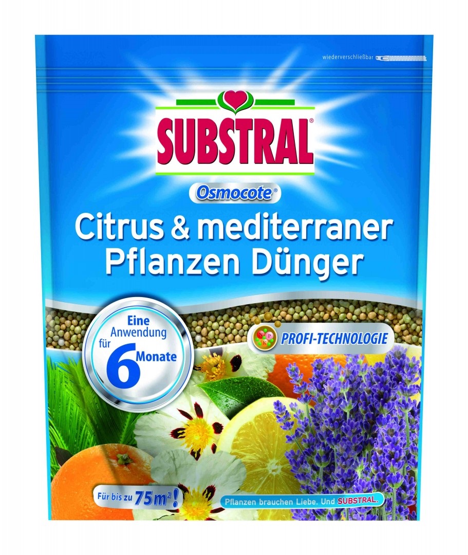 Substral Osmocote long lasting fertilizer for leander, citrus, Mediterranean plants 1,5kg