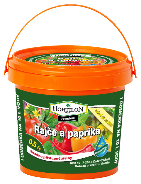 Eimer granulierter Dünger (Hortilon) Paprika und Tomaten 0,5 kg
