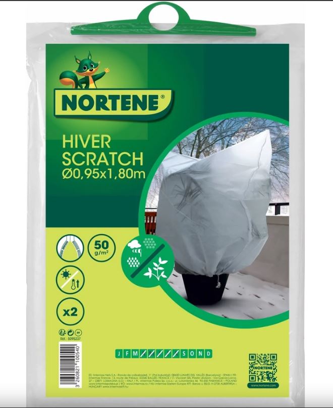 Átteleltető filc Hiverscratch öntapadó szalaggal 50g/m2 átmérő:1,25x1,8m 2 db