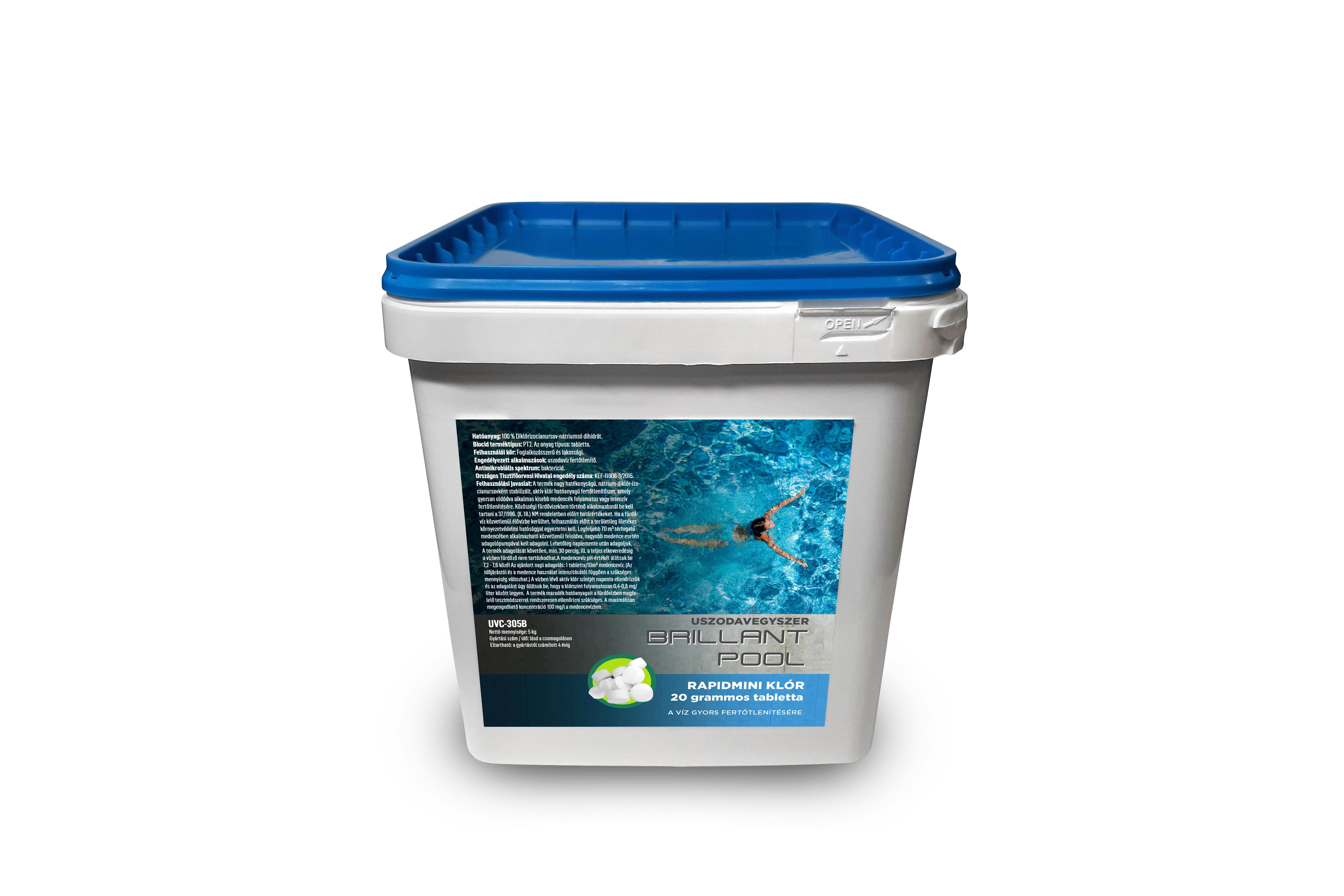 Rapidmini-gyorsan oldódó klórtabletta 20g-os 5 kg