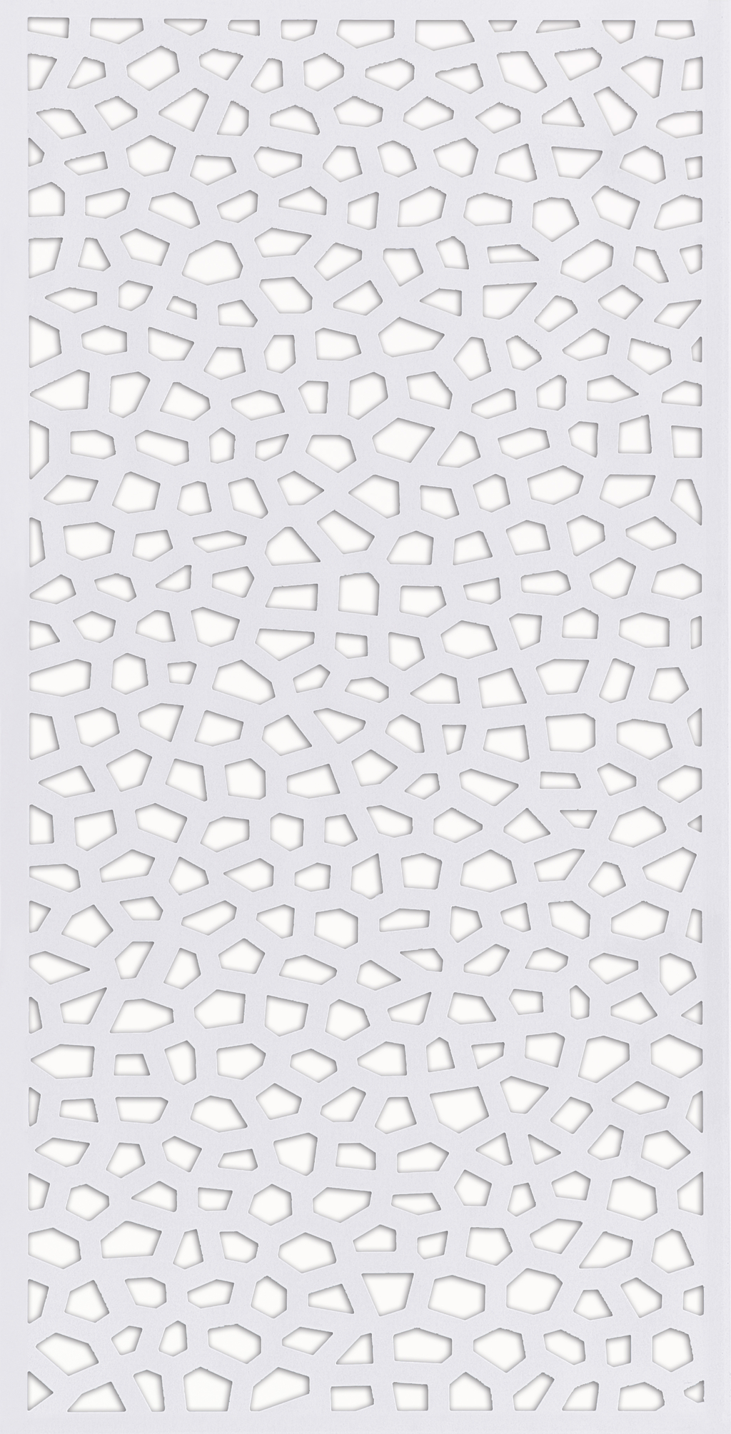 Dekorative PP-Platte Mosaik 1x2 m weiß