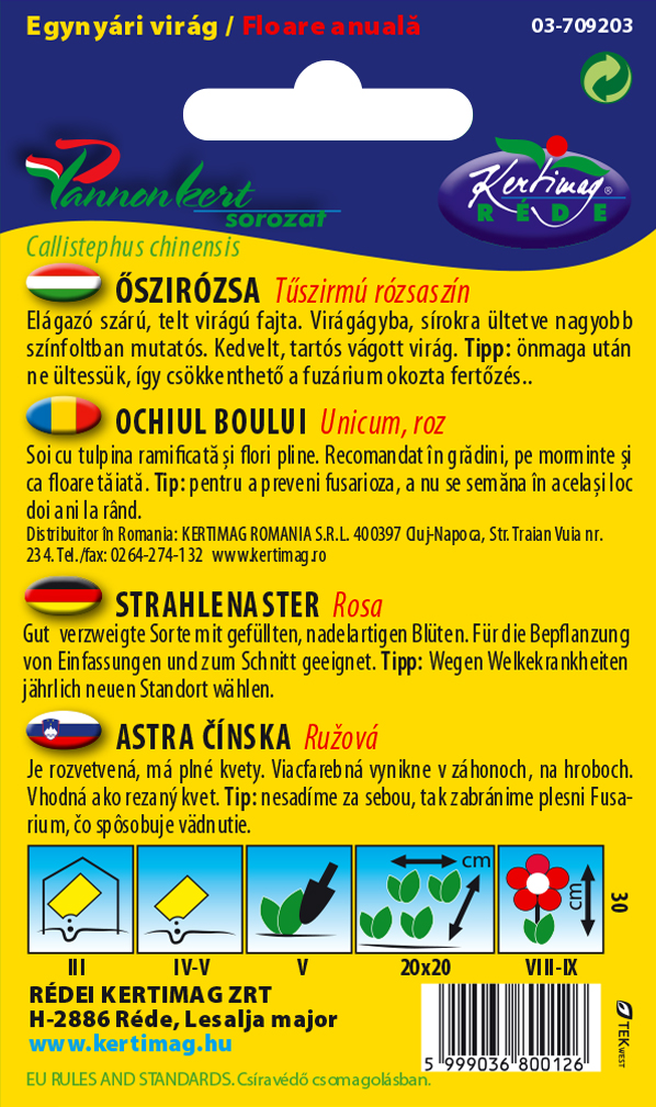 Daisy Needle Blütenblatt rosa 1g