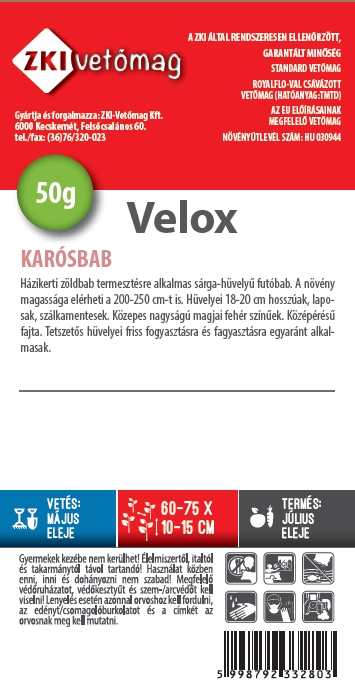 Gelbe Stangenbohne Velox 50g ZKI