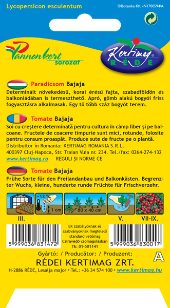 Tomate Bajaja (für Balkonkasten) 0,5g