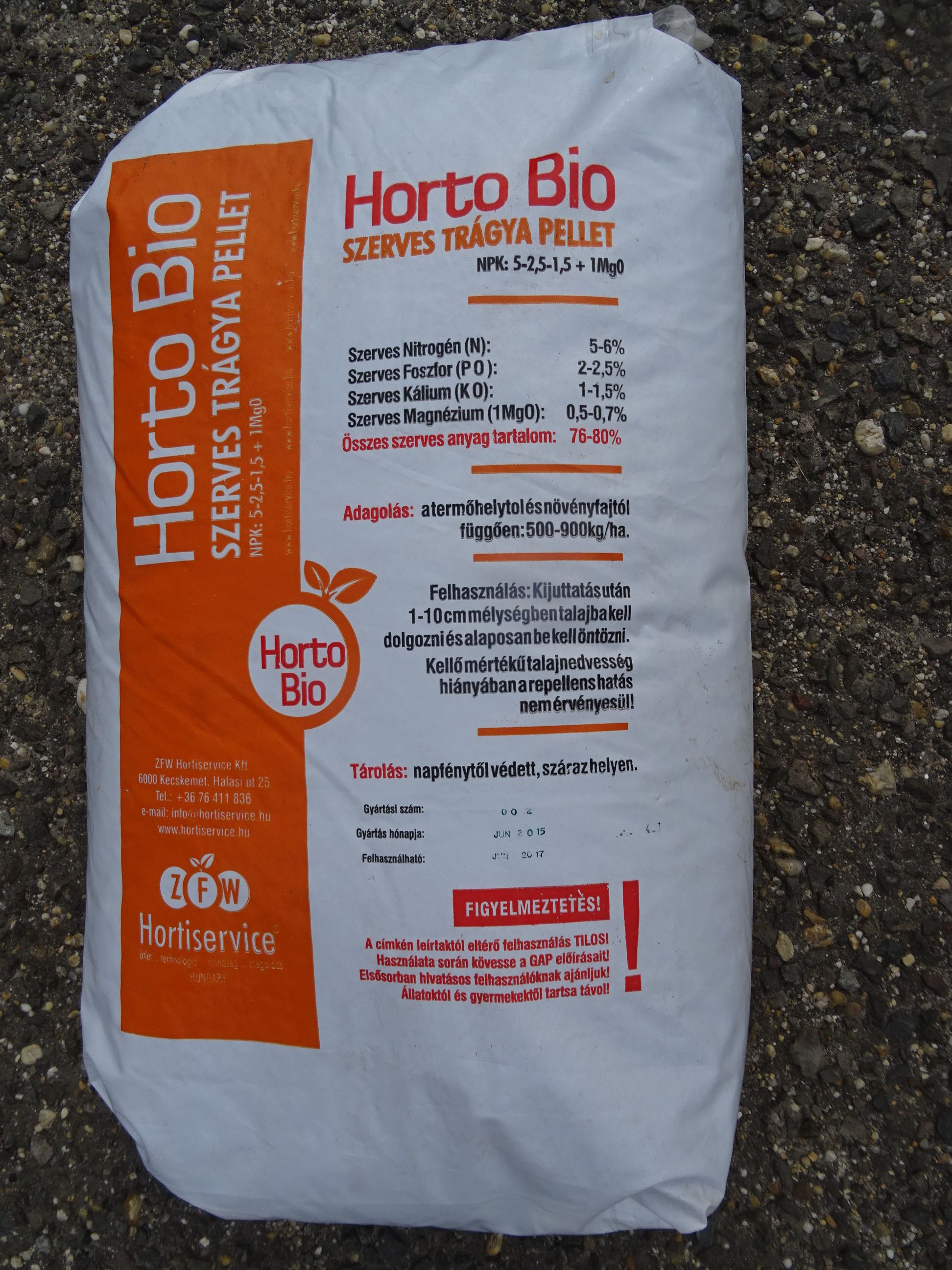 Organischer Dünger Horto-Biopellet 25 kg